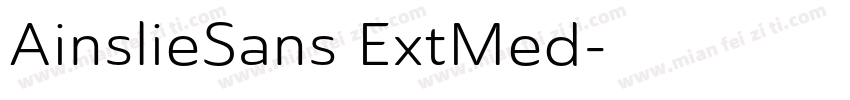 AinslieSans ExtMed字体转换